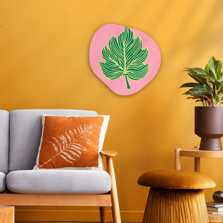 Organisch schilderij - Forex - Blad - Groen - Illustratie - Minimalistisch — 3