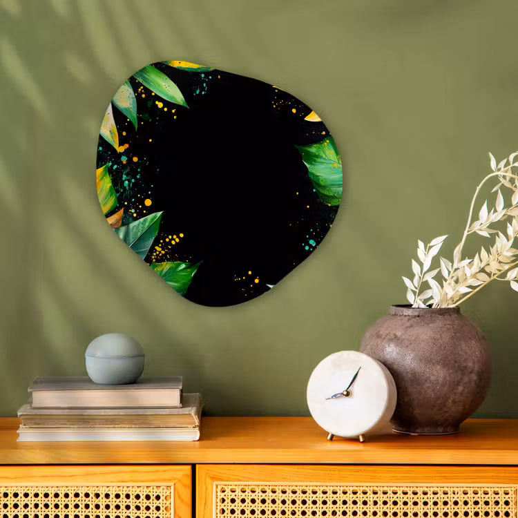 Organisch schilderij - Forex - Bladeren - Groen - Geel - Verf - Jungle — 2