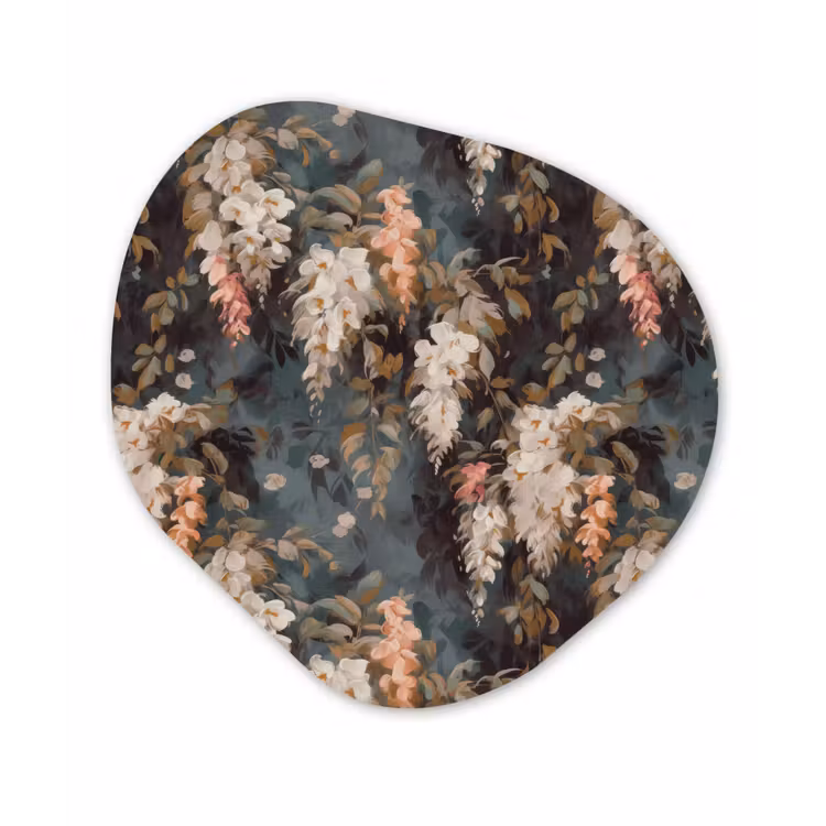 Organisch schilderij - Forex - Bloemen - Bladeren - Donker - Patroon — 1