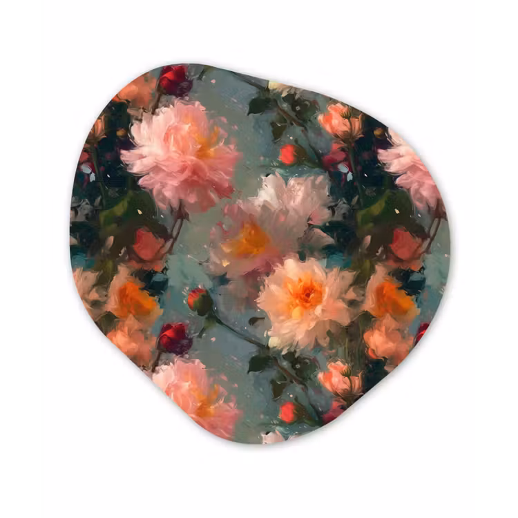 Organisch schilderij - Forex - Dahlia - Bloemen - Patroon — 1
