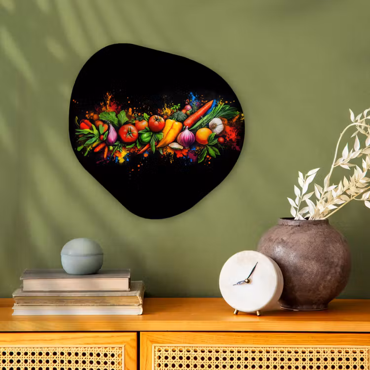 Organisch schilderij - Forex - Groente - Eten - Kruiden - Graffiti - Koken — 2