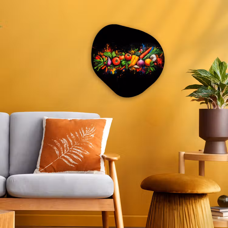 Organisch schilderij - Forex - Groente - Eten - Kruiden - Graffiti - Koken — 3