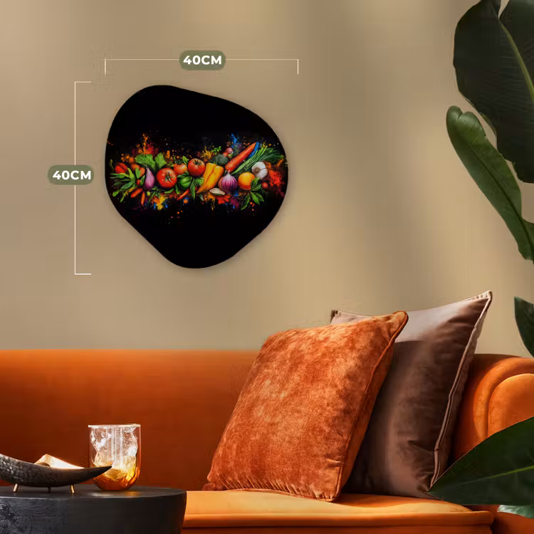 Organisch schilderij - Forex - Groente - Eten - Kruiden - Graffiti - Koken — 4