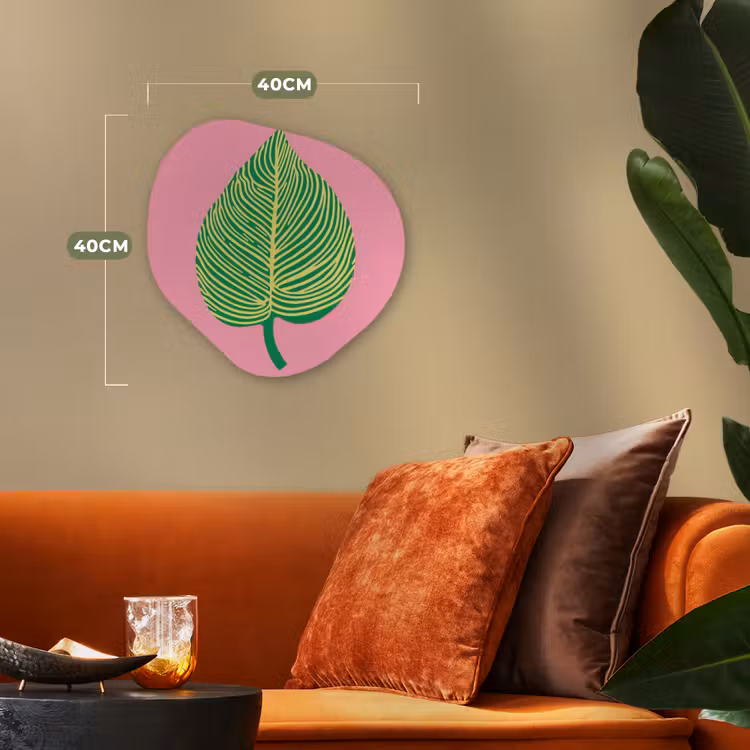 Organisch schilderij - Forex - Illustratie - Blad - Minimalistisch - Groen — 4