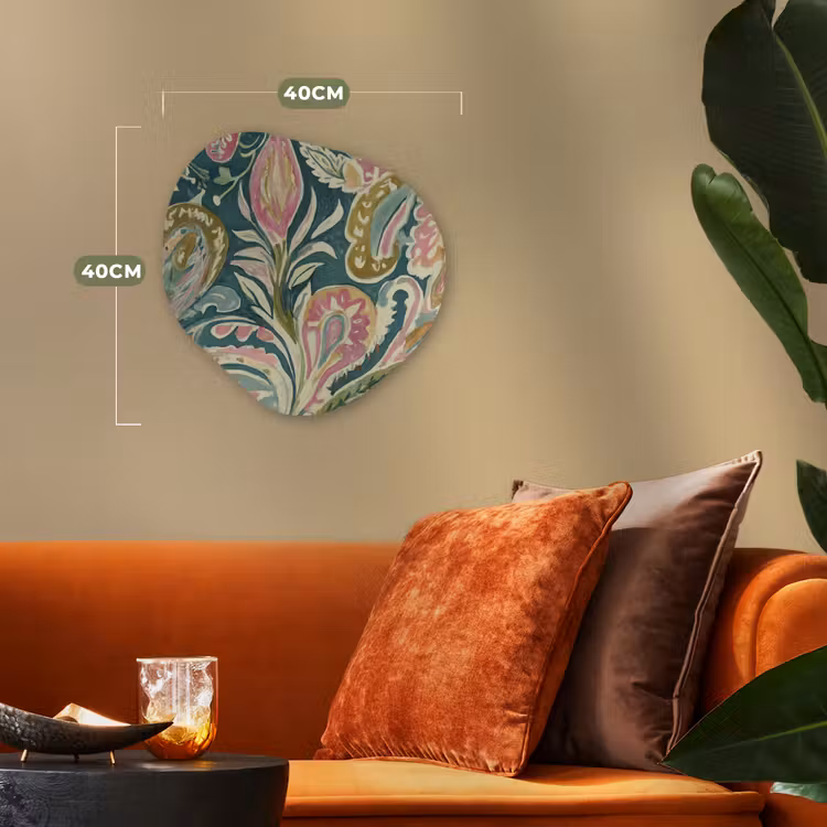 Organisch schilderij - Forex - Patroon - Kleurrijk - Sierlijk - Groen — 4