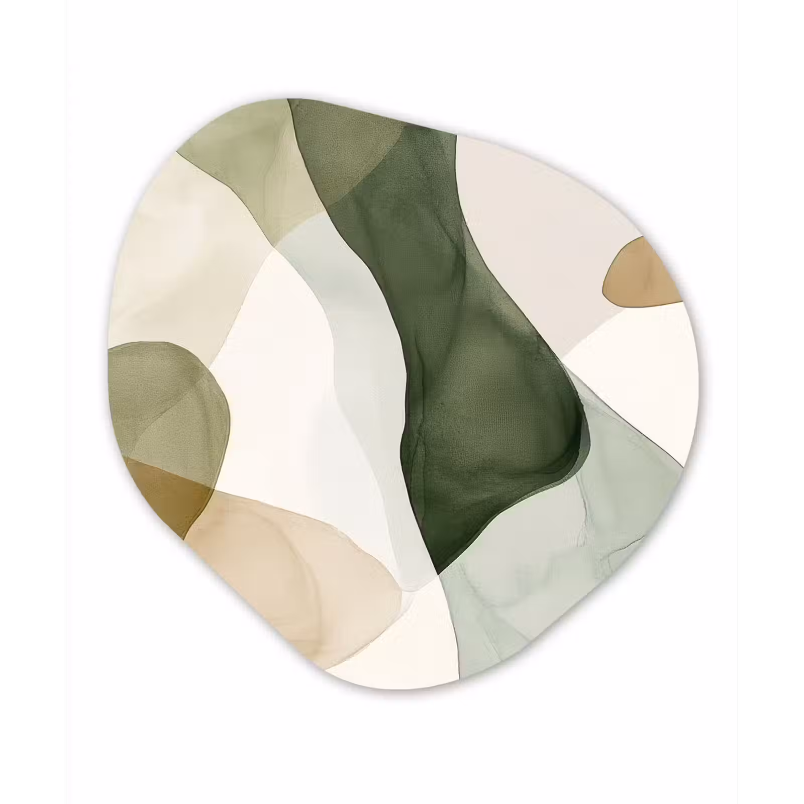 Organisch schilderij - Forex - Japandi - Abstract - Groen — 1