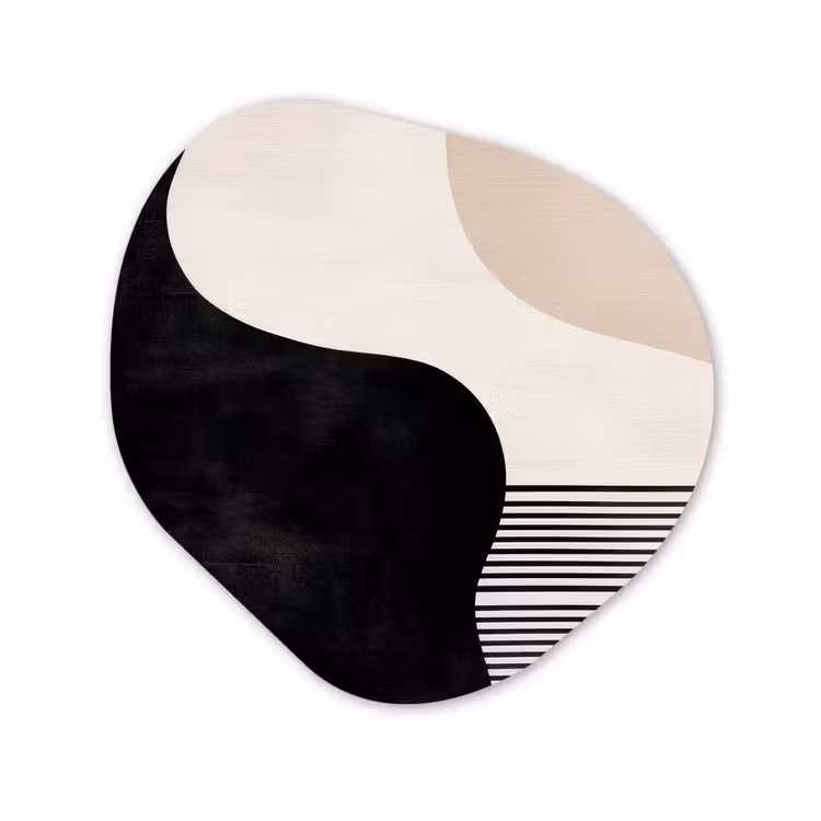 Organisch schilderij - Forex - Abstract - Japandi - Beige - Modern — 1