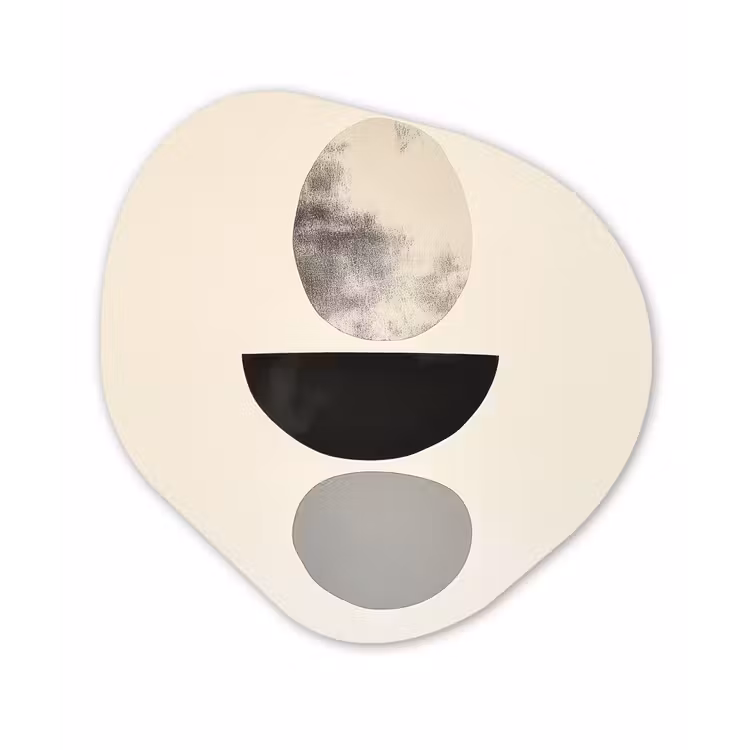 Organisch schilderij - Forex - Beige - Japandi - Wabi sabi — 1