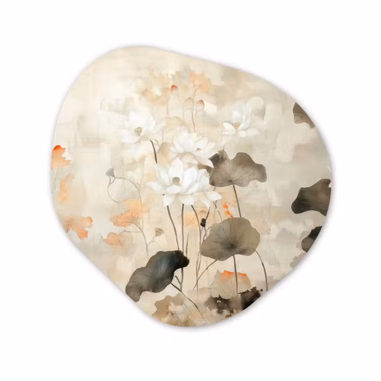Organisch schilderij - Forex - Bloemen - Japandi - Wabi sabi — 1