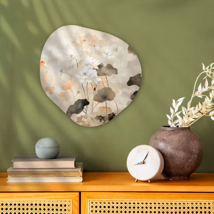 Organisch schilderij - Forex - Bloemen - Japandi - Wabi sabi — 2