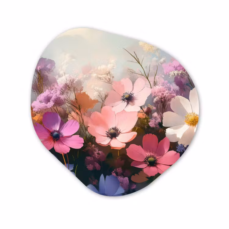 Organisch schilderij - Forex - Bloemen - Kleurrijk - Bloei — 1