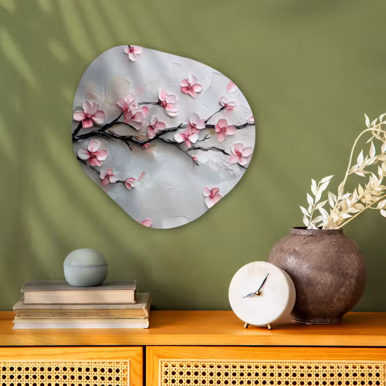 Organisch schilderij - Forex - Bloesem - Kunstzinnig - Roze - Sakura — 2