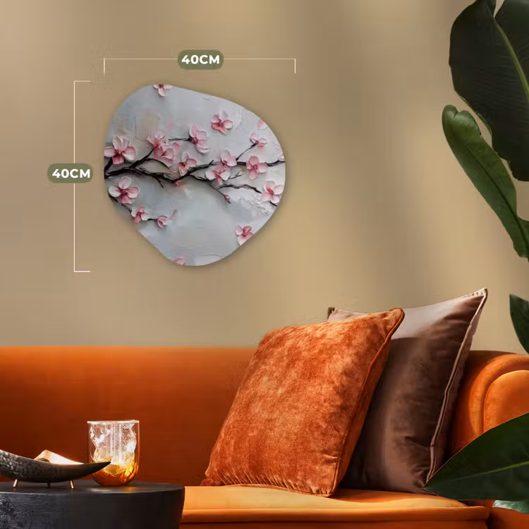 Organisch schilderij - Forex - Bloesem - Kunstzinnig - Roze - Sakura — 4