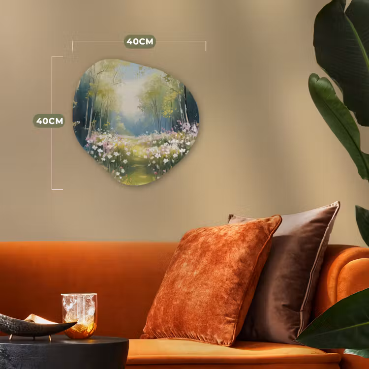 Organisch schilderij - Forex - Bos - Schilderstijl - Kleurrijk — 4