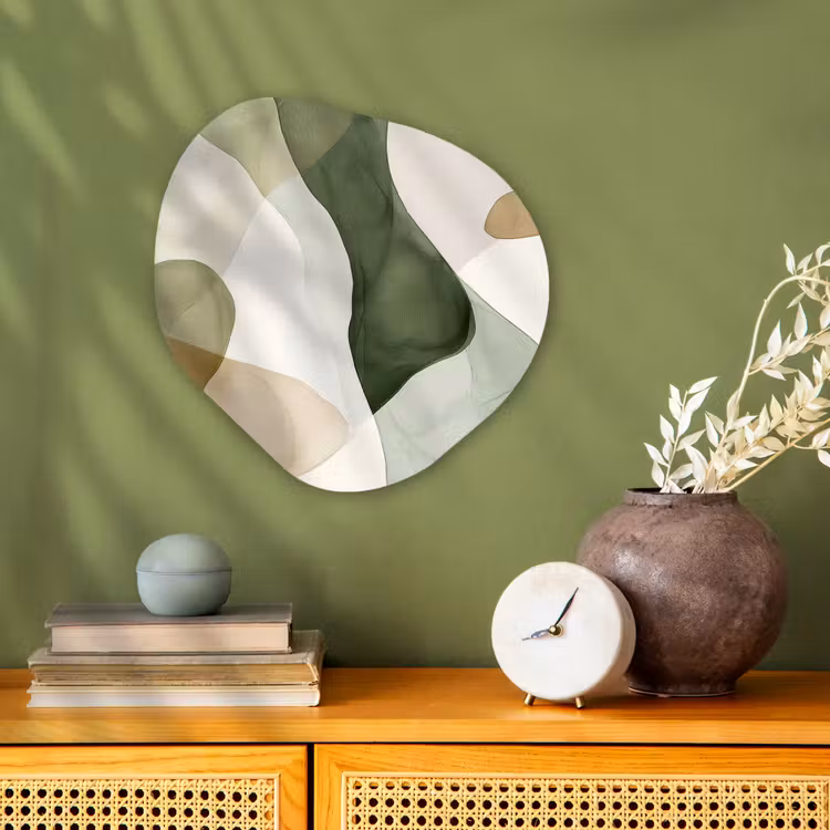 Organisch schilderij - Forex - Japandi - Abstract - Groen — 2