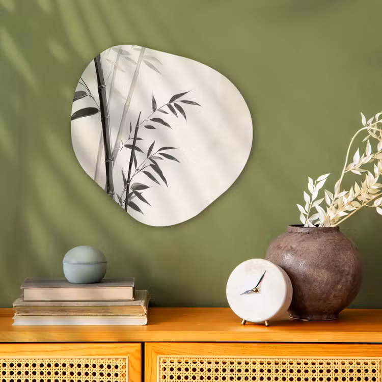 Organisch schilderij - Forex - Japandi - Bamboe - Beige — 2