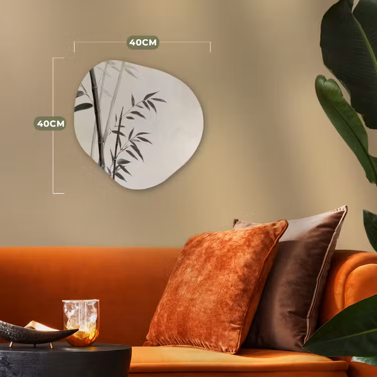 Organisch schilderij - Forex - Japandi - Bamboe - Beige — 4