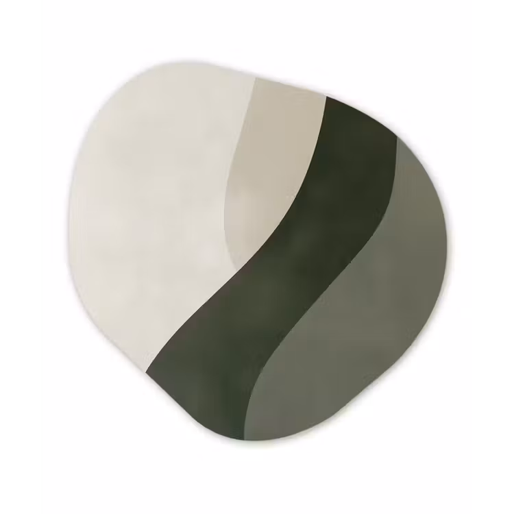Organisch schilderij - Forex - Japandi - Groen - Abstract - Modern — 1