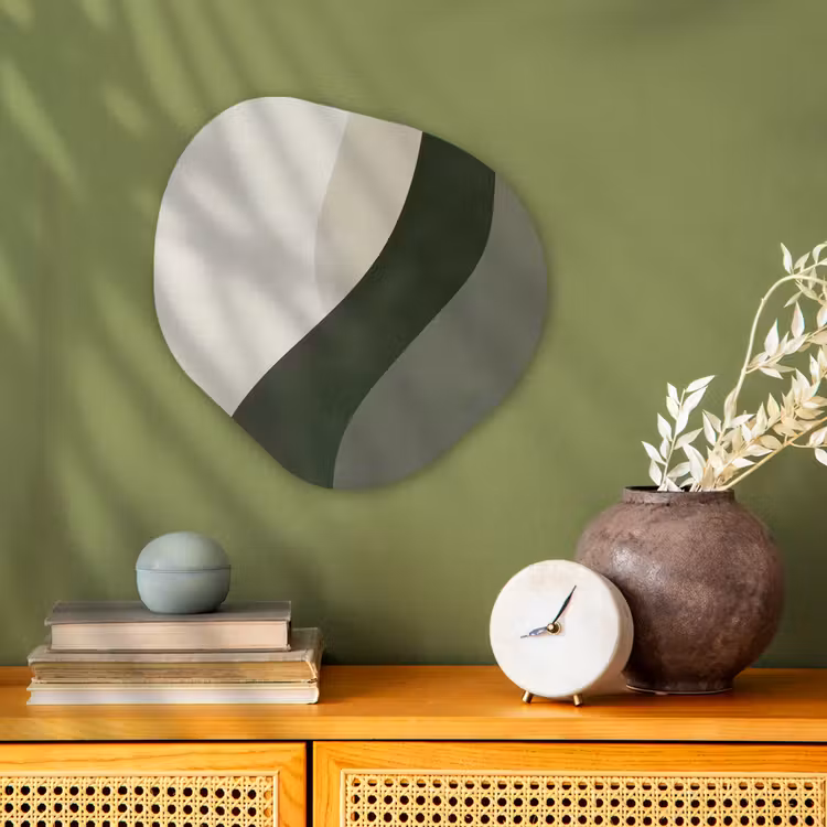 Organisch schilderij - Forex - Japandi - Groen - Abstract - Modern — 2