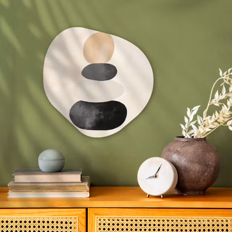 Organisch schilderij - Forex - Japandi - Wabi sabi - Beige — 2