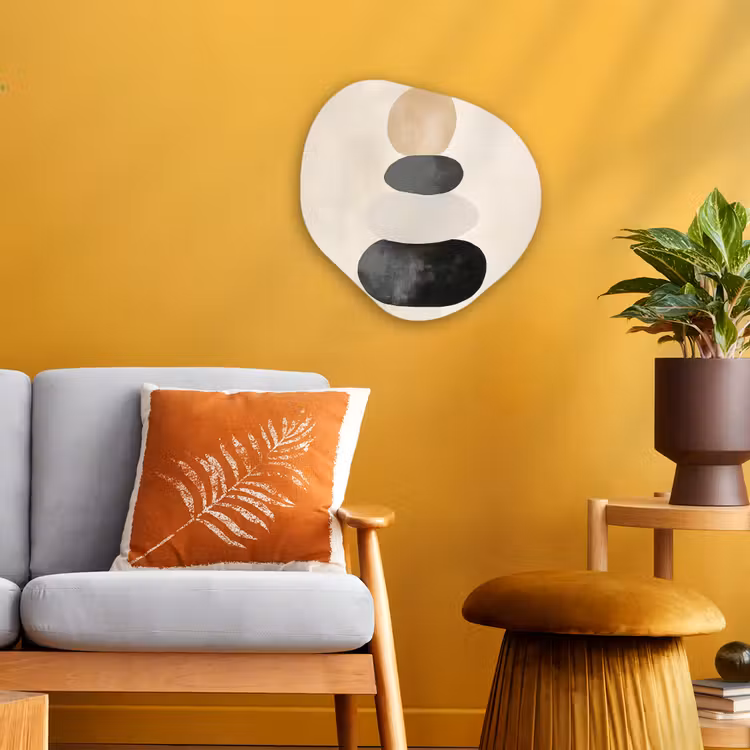 Organisch schilderij - Forex - Japandi - Wabi sabi - Beige — 3