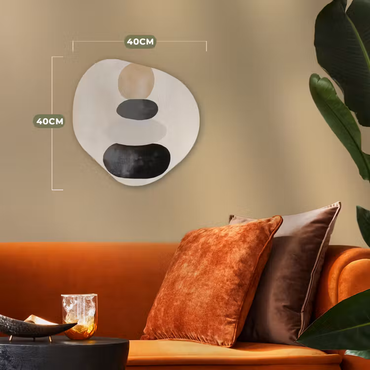 Organisch schilderij - Forex - Japandi - Wabi sabi - Beige — 4