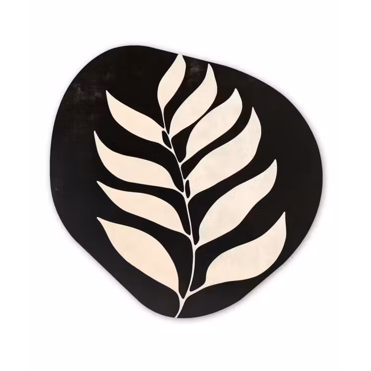 Organisch schilderij - Forex - Blad - Wit - Minimalistisch — 1