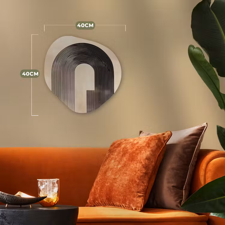 Organisch schilderij - Forex - Boog - Strepen - Minimalistisch - Zwart — 4