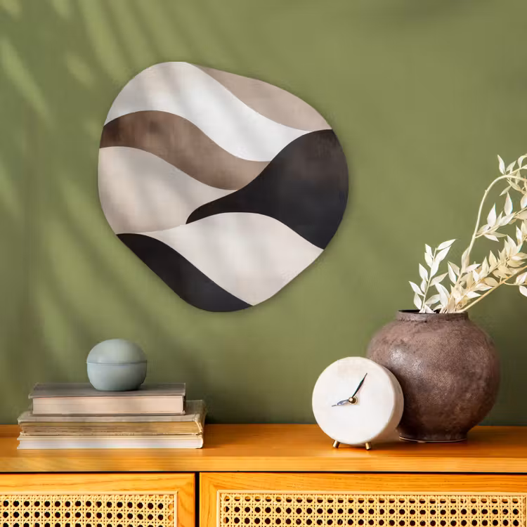 Organisch schilderij - Forex - Golven - Abstract - Beige — 2