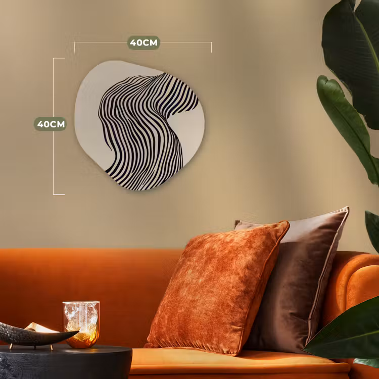 Organisch schilderij - Forex - Golvend - Lijnen - Abstract - Silhouet — 4