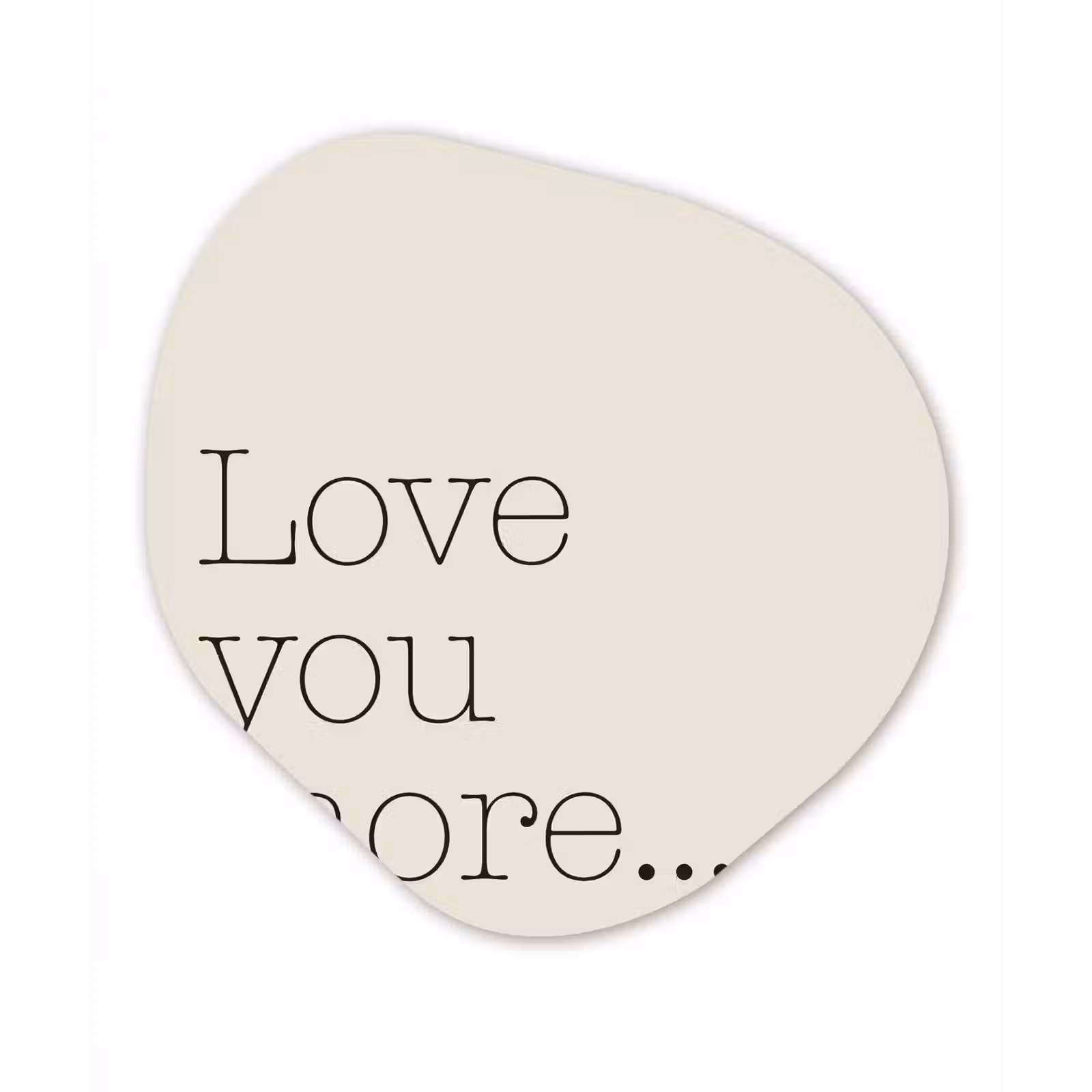 Organisch schilderij - Forex - Minimalistisch - Love - Beige — 1