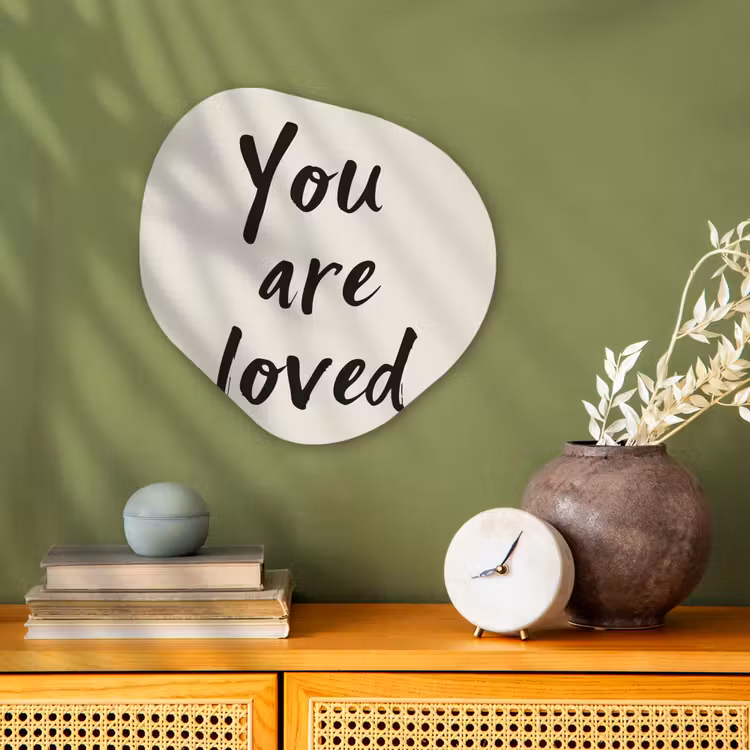 Organisch schilderij - Forex - Minimalistisch - Beige - Love — 2