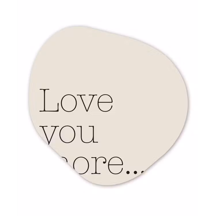 Organisch schilderij - Forex - Minimalistisch - Love - Beige — 1