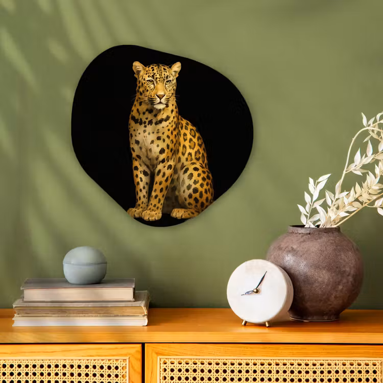 Organisch schilderij - Forex - Panter - Realistisch - Bruin — 2