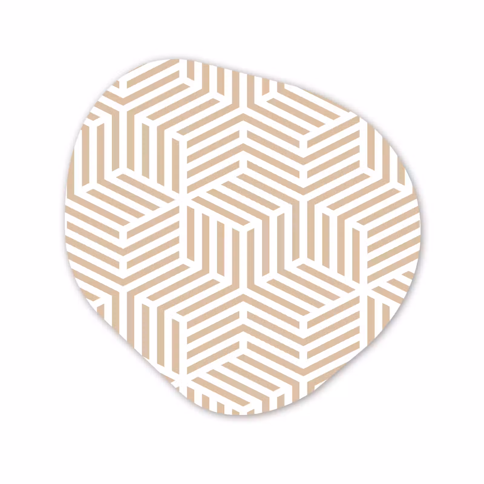 Organisch schilderij - Forex - Beige - Geometrie - Patronen - Abstract — 1