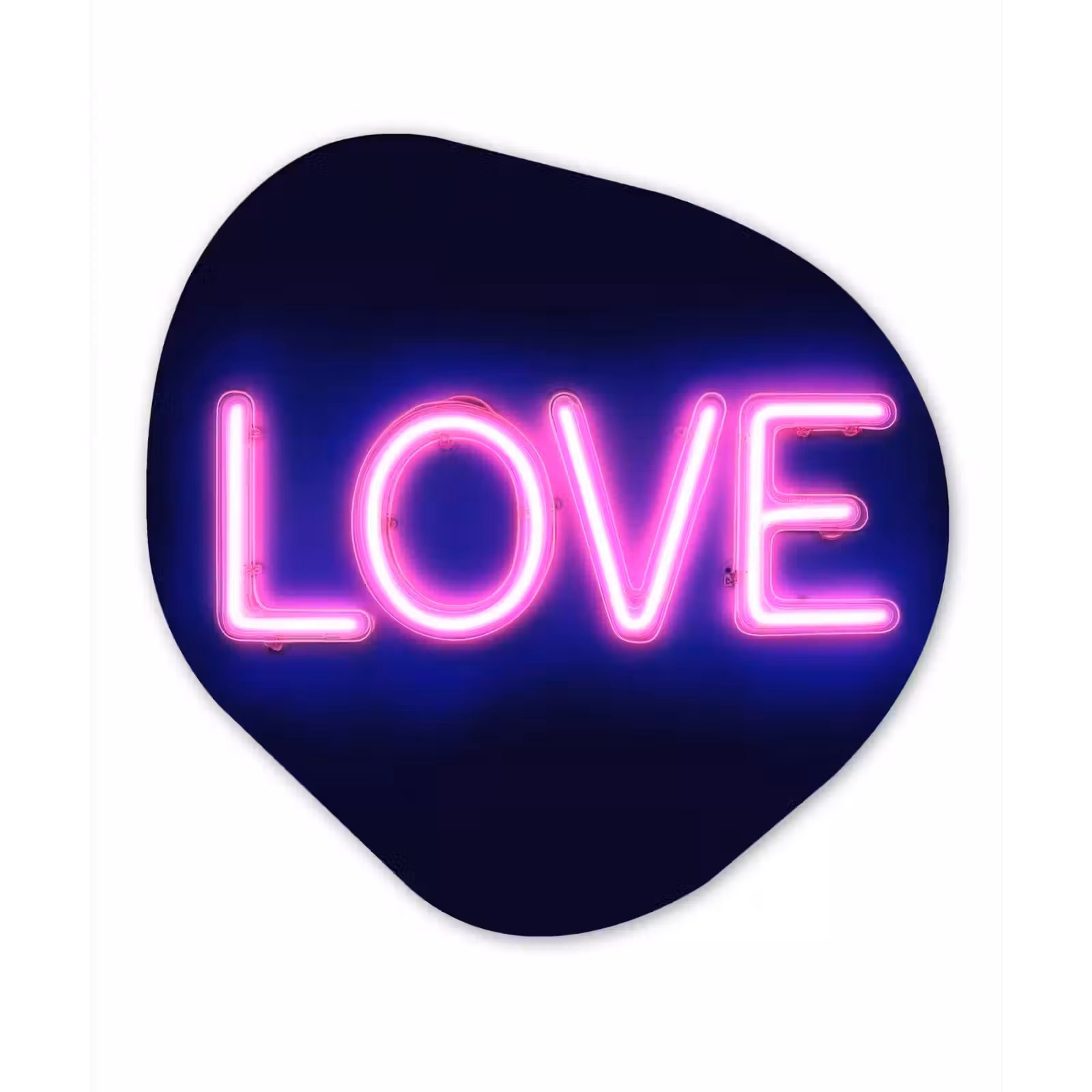 Organisch schilderij - Forex - Neon - Love - Valentijn — 1