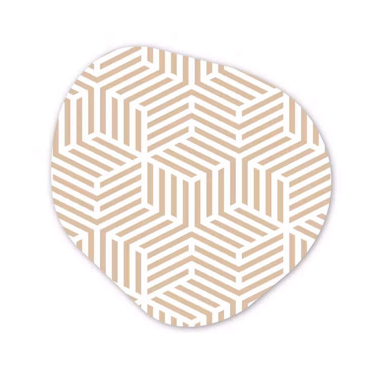 Organisch schilderij - Forex - Beige - Geometrie - Patronen - Abstract — 1