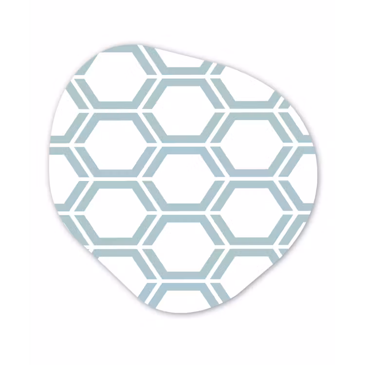 Organisch schilderij - Forex - Patroon - Lijn - Design - Hexagon — 1