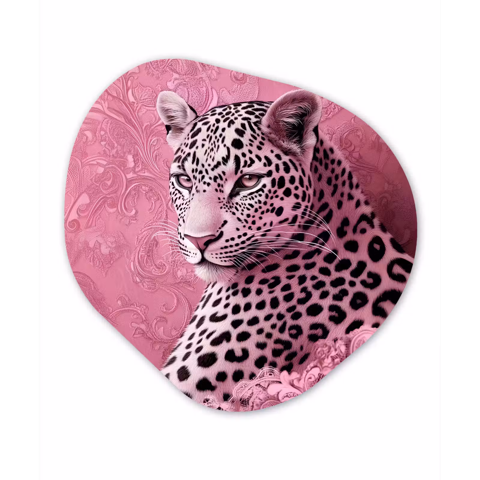 Organisch schilderij - Forex - Panter - Luxe - Roze — 1