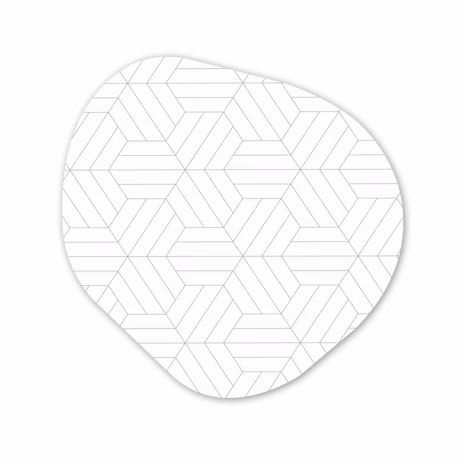 Organisch schilderij - Forex - Patroon - Lijn - Design - Zwart - Wit — 1