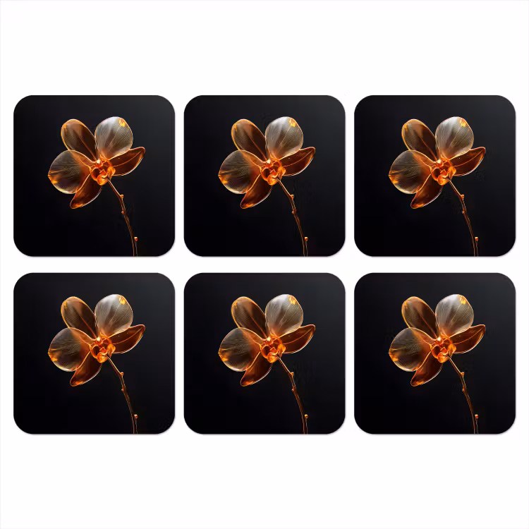 Onderzetter - Orchidee - Doorzichtig - Bloem — 1