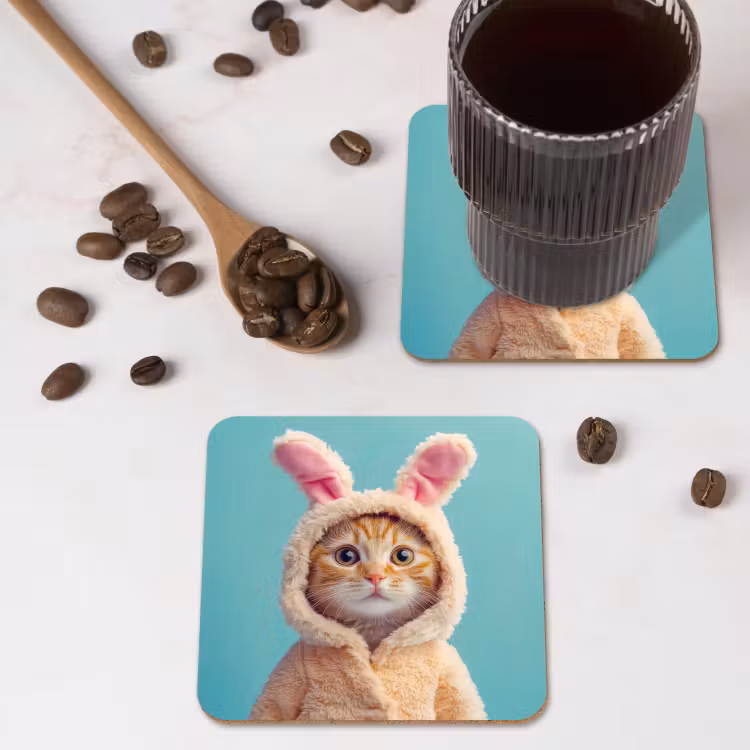 Onderzetter - Paashaas - Kat - Kostuum — 4