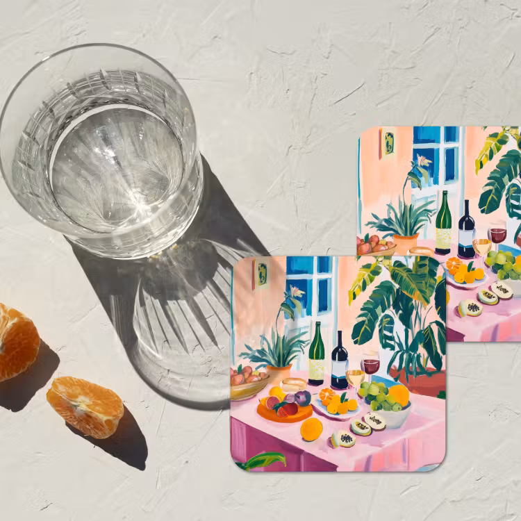 Onderzetter - Tafel - Wijn - Fruit — 3
