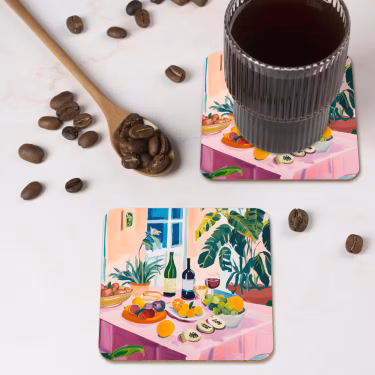 Onderzetter - Tafel - Wijn - Fruit — 4