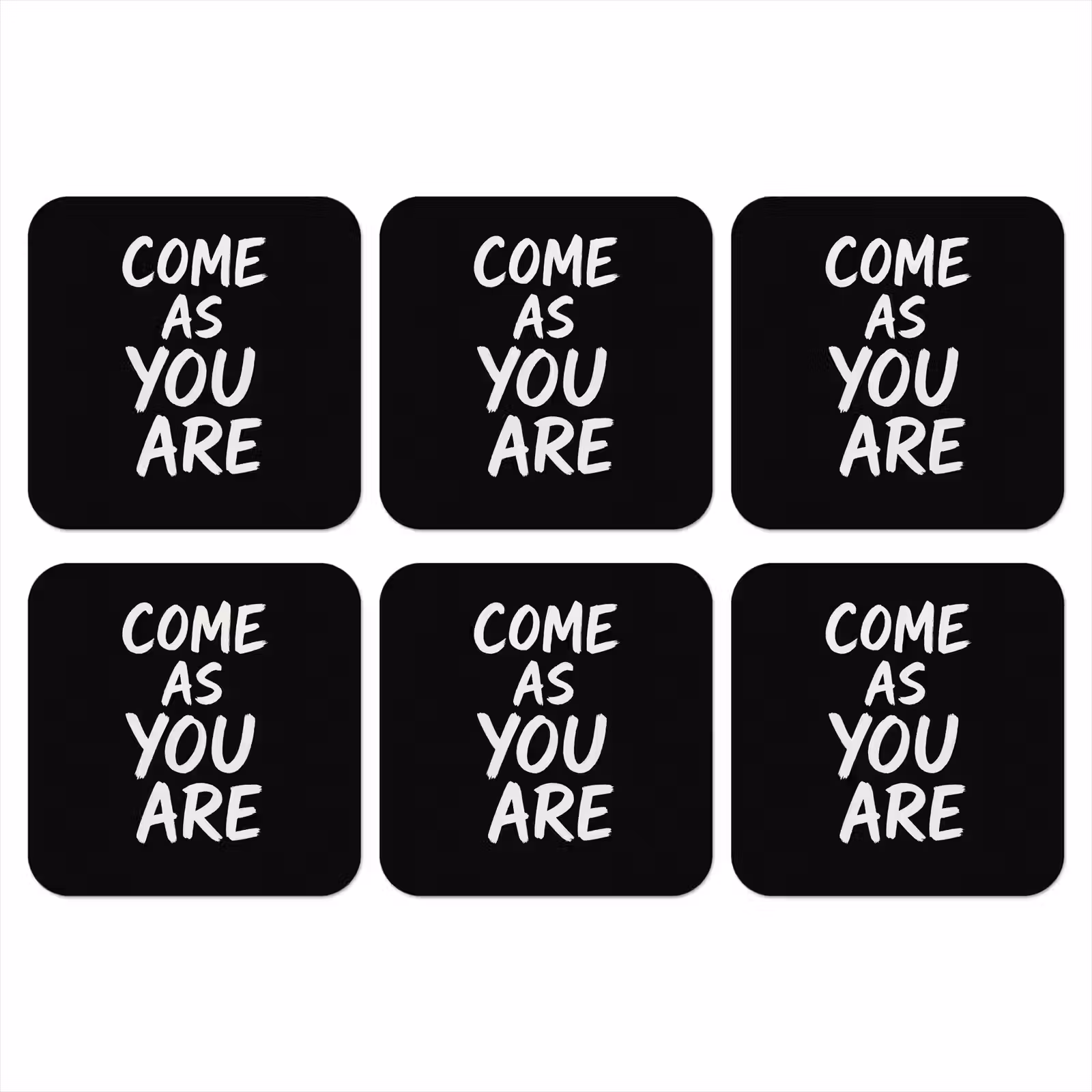 Onderzetter - Quote - Zwart - Simpel — 1