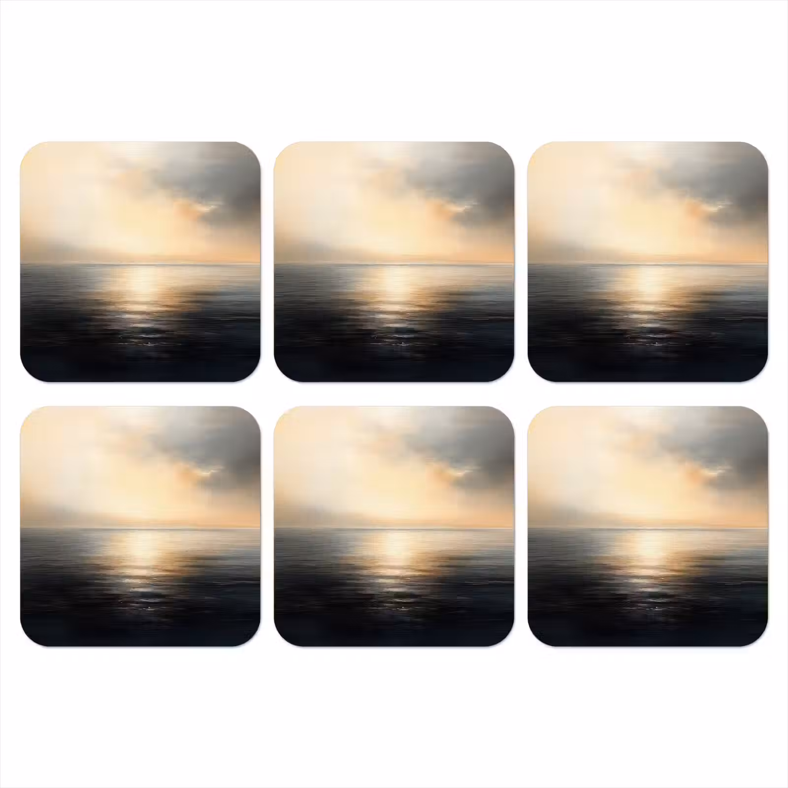 Onderzetter - Zon - Horizon - Zee — 1