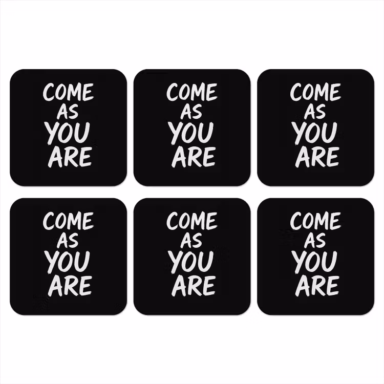 Onderzetter - Quote - Zwart - Simpel — 1