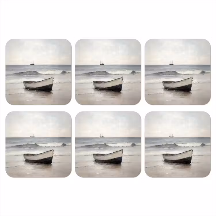 Onderzetter - Roeiboot - Zee - Horizon — 1