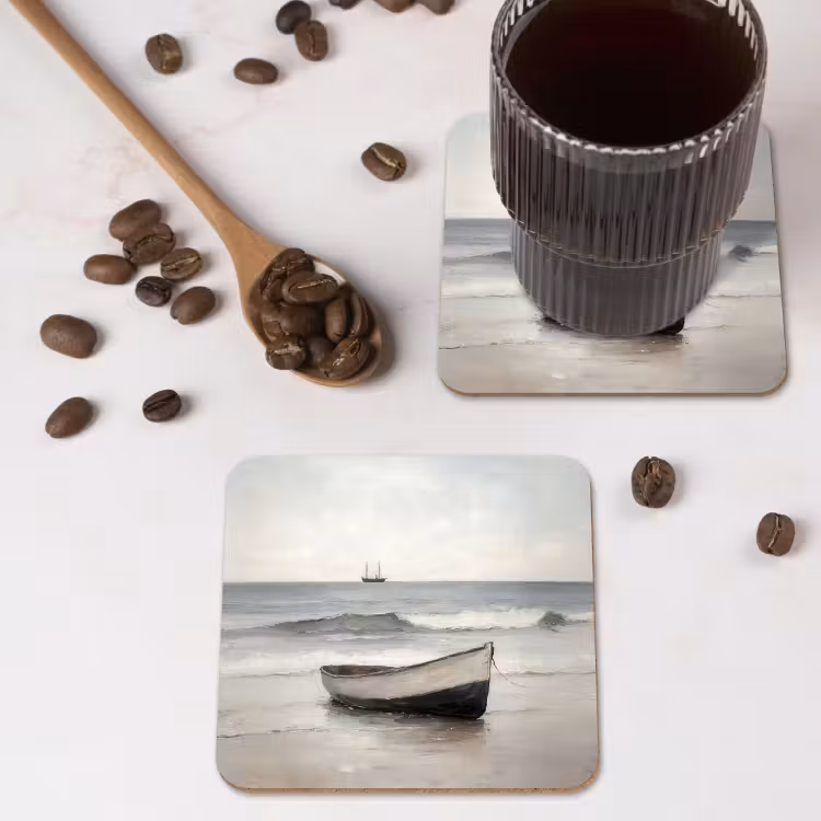 Onderzetter - Roeiboot - Zee - Horizon — 4
