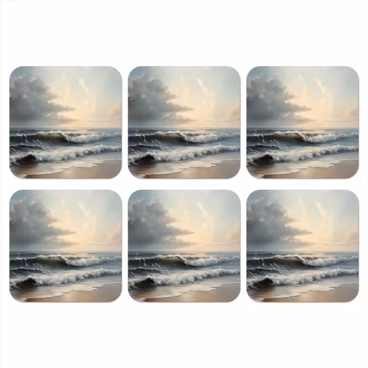 Onderzetter - Strand - Zee - Zonsondergang — 1
